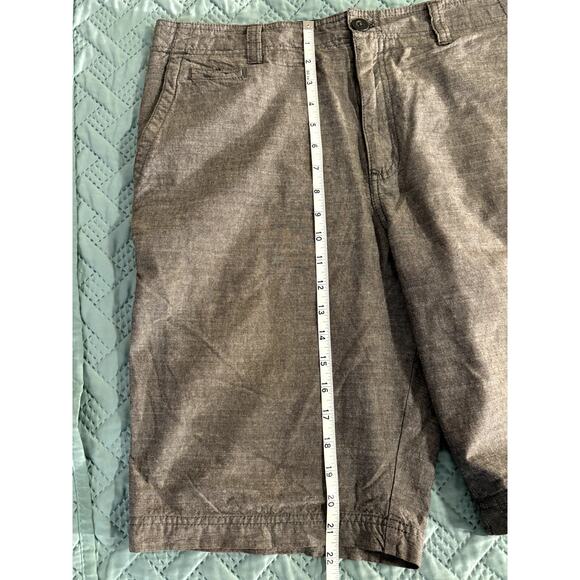 Faded Glory Mens Gray Chino Shorts Waist 36 - 100% Cotton Casual Vacation Wear - Picture 9 of 9